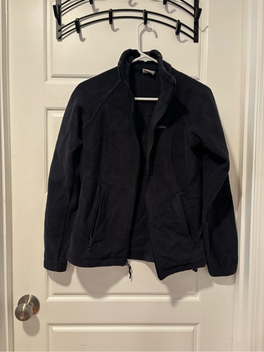 Columbia Black Zip-Up Fleece Jacket